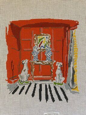 Red Room: The Plum Stitchery - Needlepoint Canvas